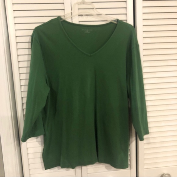 Liz Claiborne 3/4 sleeve ribbed knit top Plus 3X - Picture 2 of 7